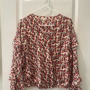 Max Studio V Neck Blouse